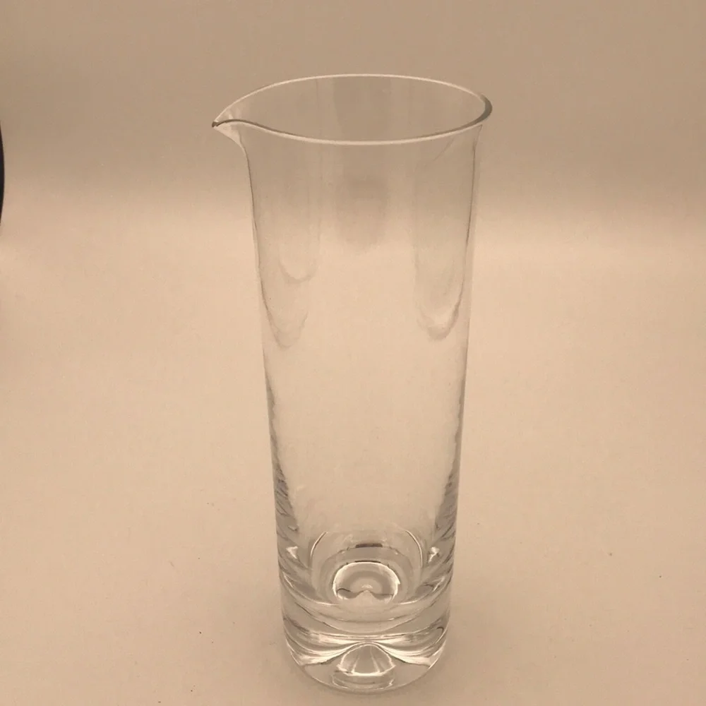 VTG Glass Martini Cocktail Pitcher Decanter Carafe w/Thick Glass Bottom Base